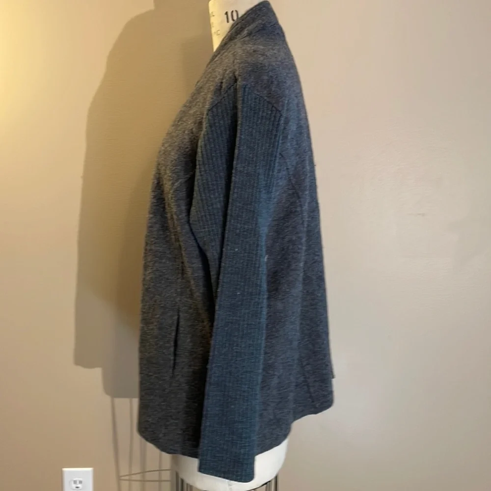 Carole Little wool grey cardigan with zipper - Picture 4 of 8